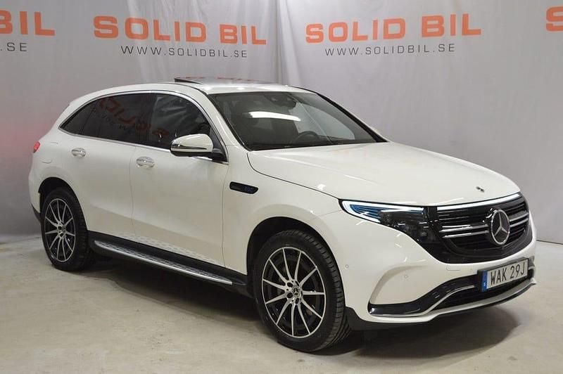 Vit (polar white ) Begagnad 2022 Mercedes EQC400 AMG SUV | 389 900 kr (Marknadspris) - Bild 1/4