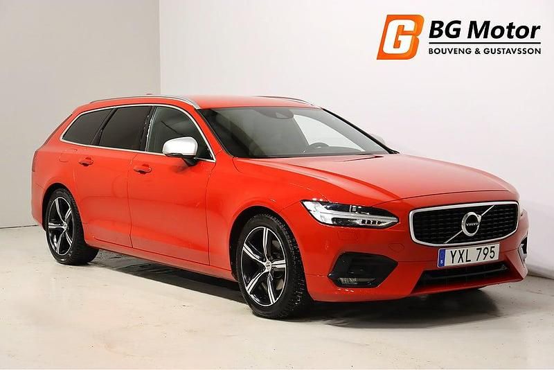 Röd Begagnad 2017 Volvo V90 R-Design Kombi | 264 900 kr (Dyr) - Bild 1/3
