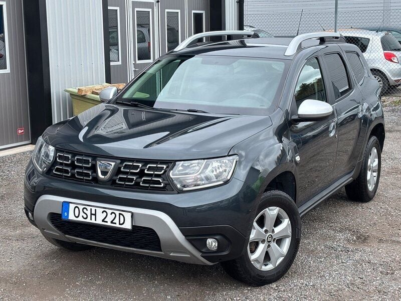 Mörkgrå (grå) Begagnad 2019 Dacia Duster SUV | 124 900 kr (Marknadspris) - Bild 1/4