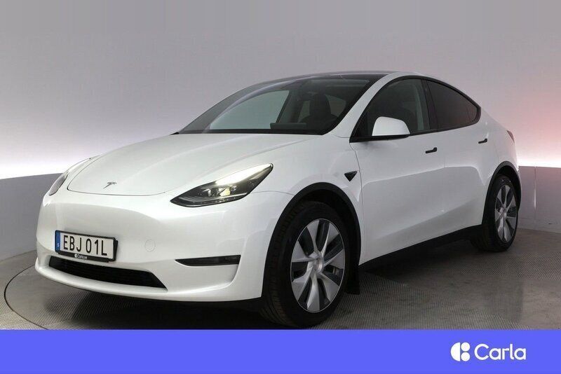 Vit Begagnad 2023 Tesla Model Y Long Range SUV | 402 900 kr (Superpris) - Bild 1/3