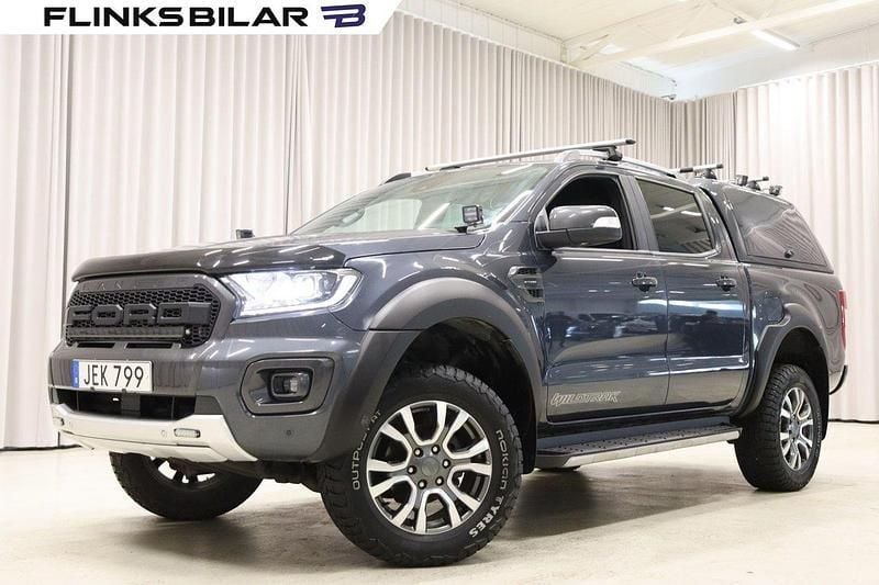Grå Begagnad 2021 Ford Ranger Wildtrack Pickup | 469 900 kr (Lite dyr) - Bild 1/4
