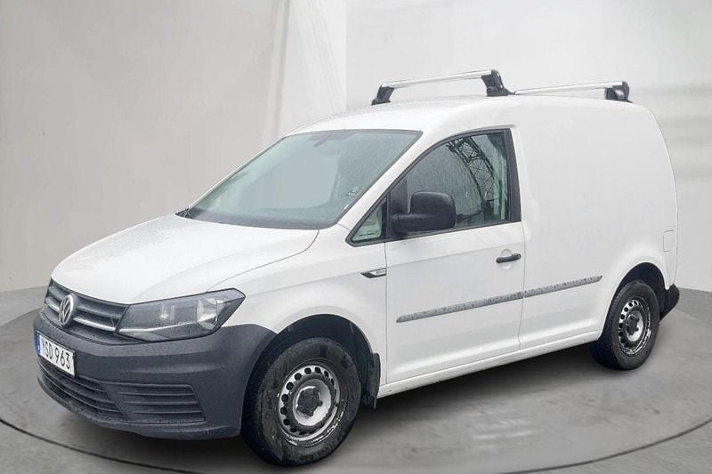 Vit Begagnad 2018 VW Caddy Minibuss | 100 000 kr (Superpris) - Bild 1/4
