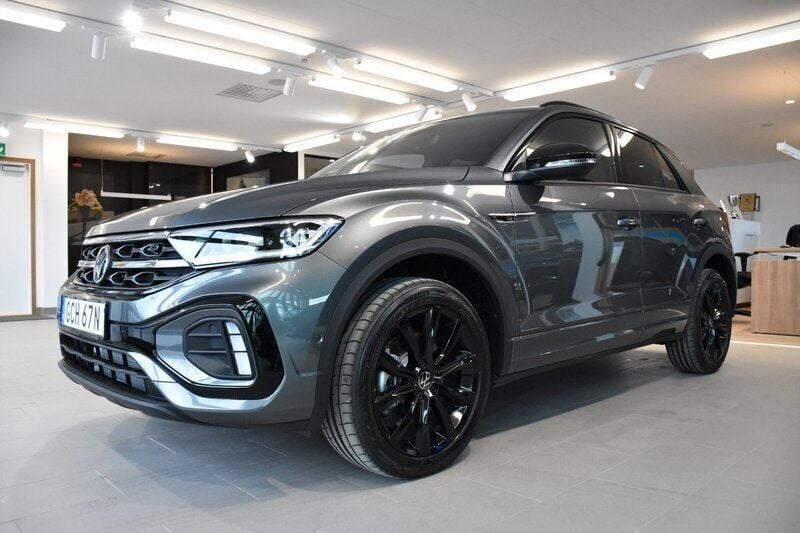 Grå Ny 2024 VW T-Roc R-line SUV | 523 900 kr - Bild 1/4