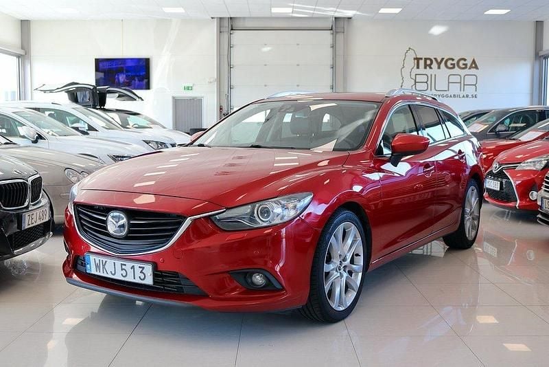 Röd Begagnad 2014 Mazda 6 Kombi | 124 900 kr (Marknadspris) - Bild 1/4