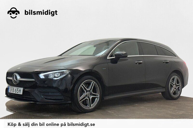 Svart Begagnad 2021 Mercedes CLA250e Shooting Brake AMG Kombi | 269 900 kr (Marknadspris) - Bild 1/3