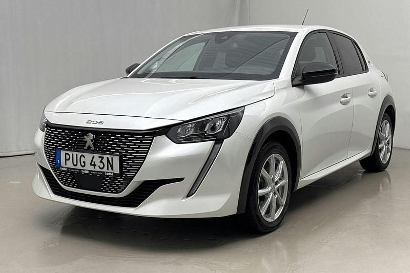 Vit Begagnad 2022 Peugeot e-208 Allure Halvkombi | 160 000 kr (Superpris) - Bild 1/4