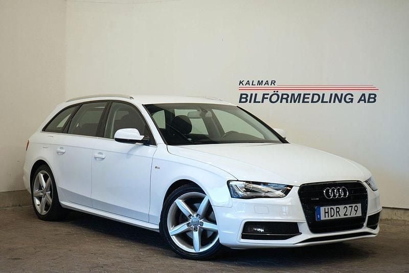 Vit Begagnad 2015 Audi A4 S-Line Kombi | 139 900 kr (Marknadspris) - Bild 1/4