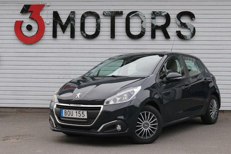 Mörkgrå Begagnad 2015 Peugeot 208 Halvkombi | 49 900 kr (Bra pris) - Bild 1/4