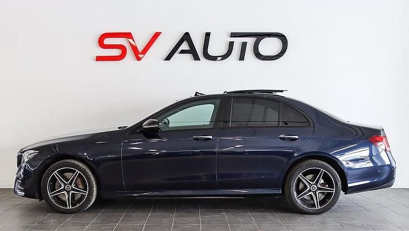 Begagnad Mercedes E300 AMG 306 HK (225 kW) 2020 Mörkblå Sedan