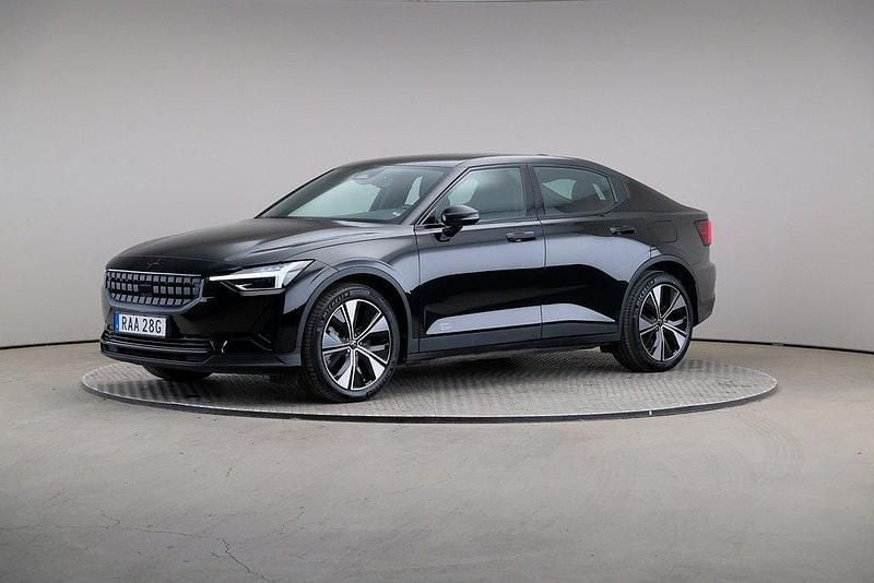 Begagnad Polestar 2 Long Range Single Motor 219 kW (299 HK) 2022 Svart Halvkombi