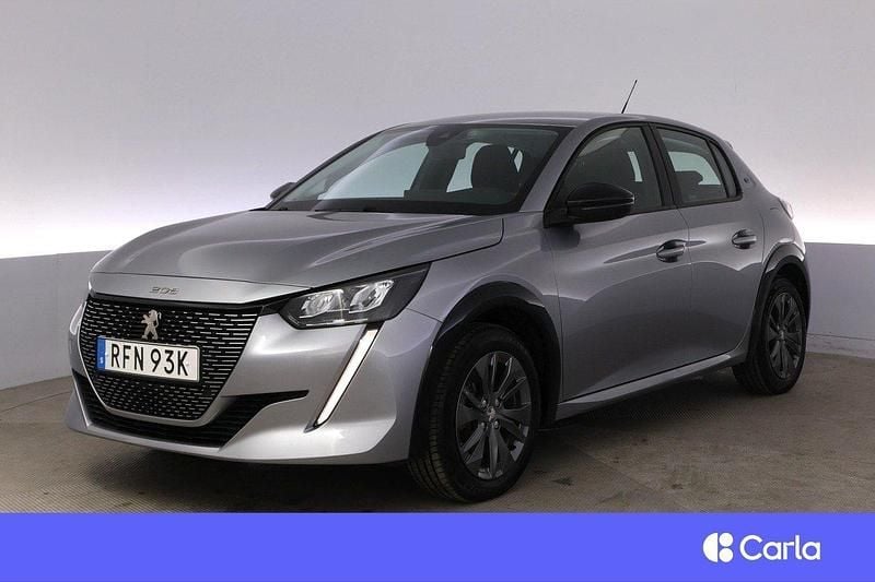 Grå Begagnad 2022 Peugeot e-208 Active Halvkombi | 202 900 kr (Marknadspris) - Bild 1/3