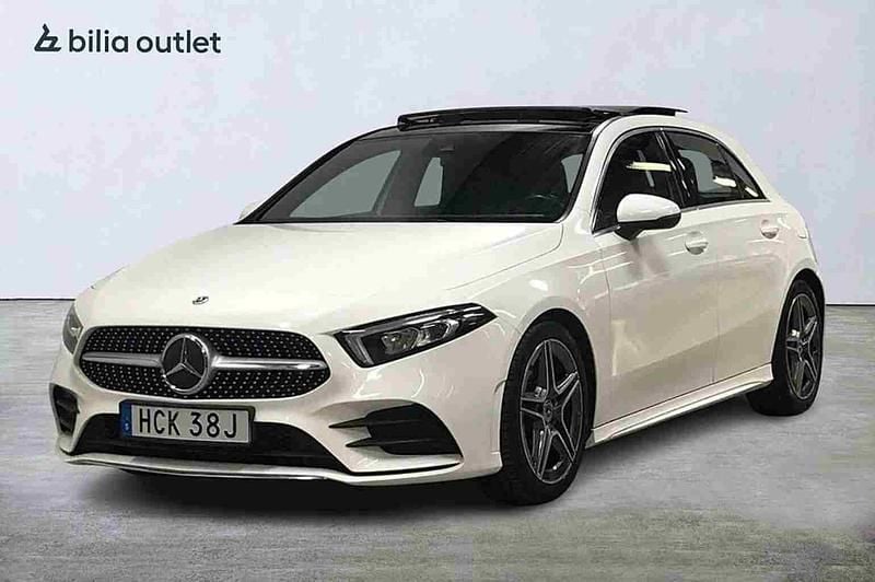 Vit Begagnad 2019 Mercedes A200 Halvkombi | 254 900 kr - Bild 1/1