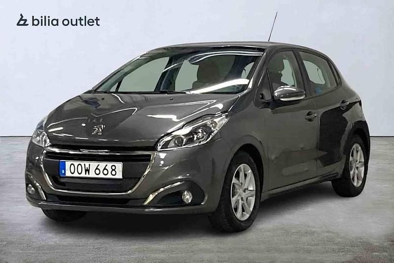 Grå Begagnad 2018 Peugeot 208 Halvkombi | 84 900 kr (Bra pris) - Bild 1/1