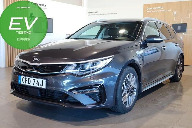 Begagnad Kia Optima Advance 205 HK (150 kW) 2019 Grå metallic Kombi
