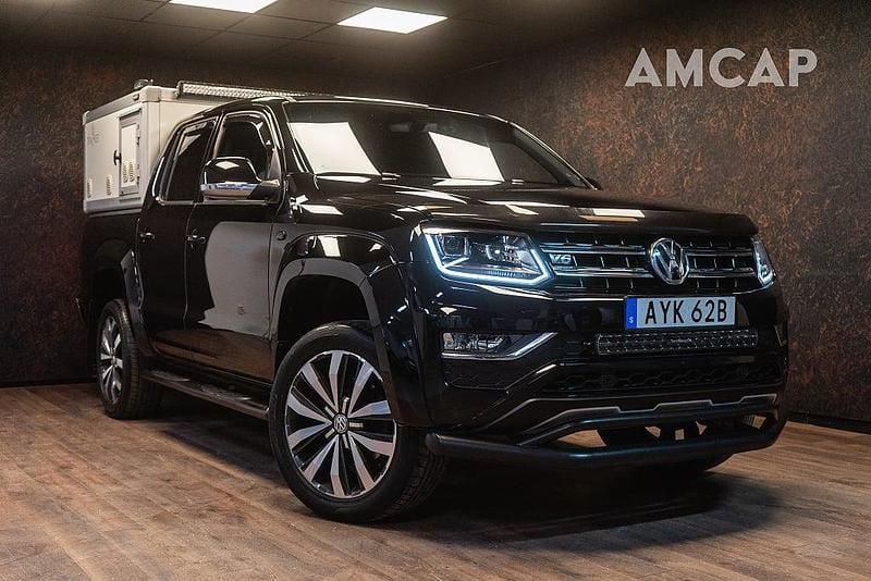 Svart Begagnad 2019 VW Amarok Aventura Pickup | 449 500 kr (Dyr) - Bild 1/4