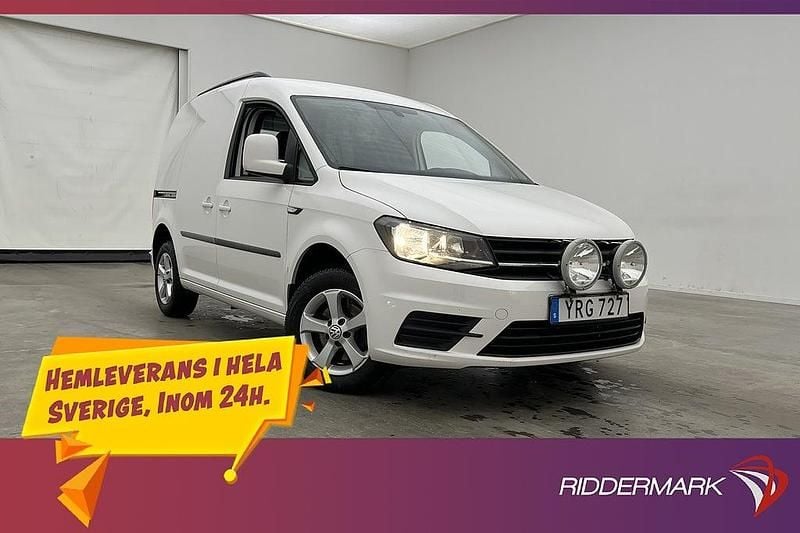 Vit Begagnad 2019 VW Caddy Minibuss | 144 800 kr (Marknadspris) - Bild 1/3