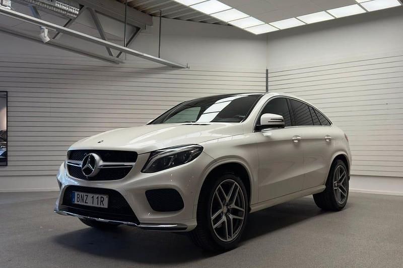 Begagnad Mercedes GLE350 AMG line 258 HK (189 kW) 2019 Vit (designo diamantvit) Sportkupé