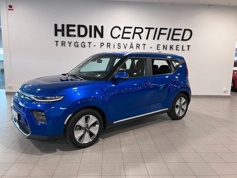 Blå Begagnad 2021 Kia Soul EV 3 SUV | 204 900 kr (Superpris) - Bild 1/4
