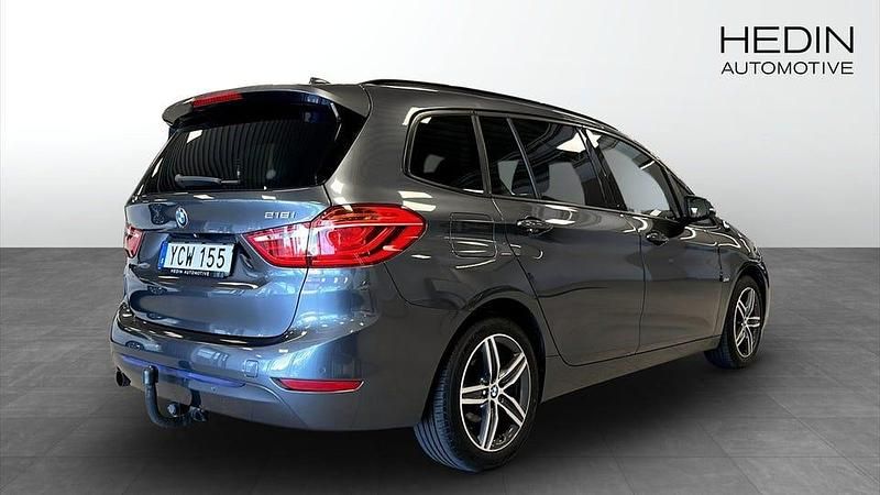 Begagnad BMW 218 Gran Tourer Sport Line 136 HK (100 kW) 2016 Grå Minibuss