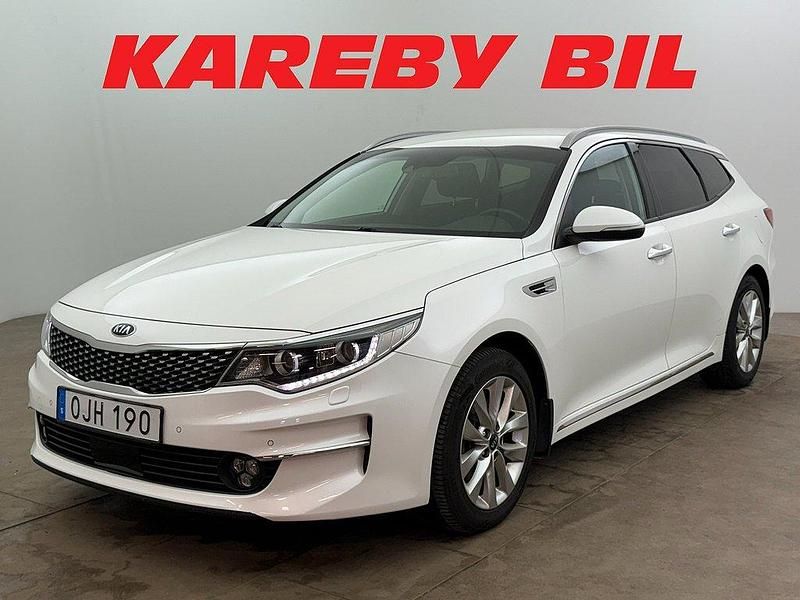 Vit Begagnad 2016 Kia Optima Comfort Kombi | 149 800 kr (Lite dyr) - Bild 1/3