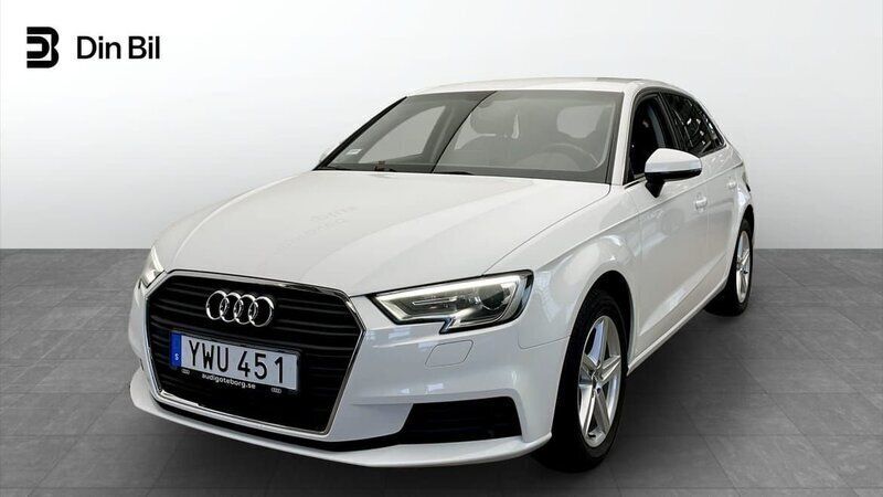 Vit Begagnad 2018 Audi A3 Proline Halvkombi | 184 000 kr (Marknadspris) - Bild 1/4