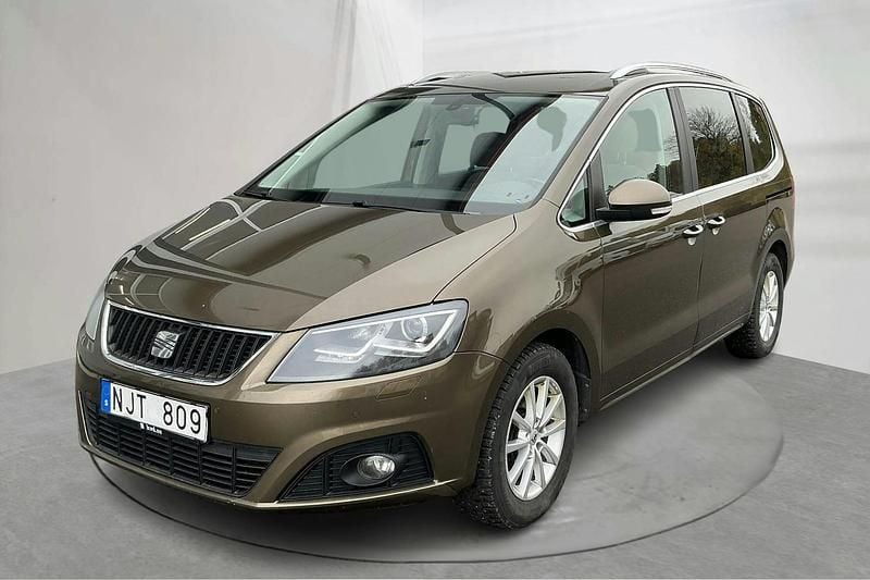 Mörkbrun Begagnad 2014 Seat Alhambra Ecomotive Minibuss | 109 000 kr (Superpris) - Bild 1/4