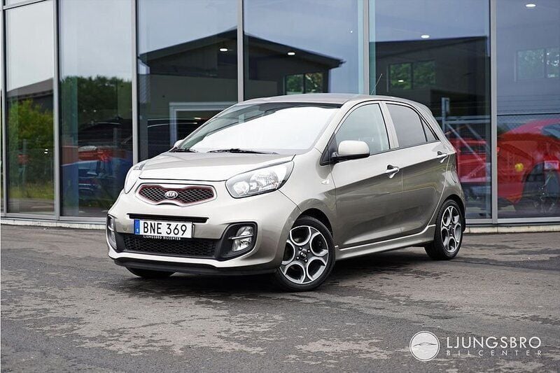 Grå Begagnad 2014 Kia Picanto Sport Halvkombi | 64 900 kr (Marknadspris) - Bild 1/4