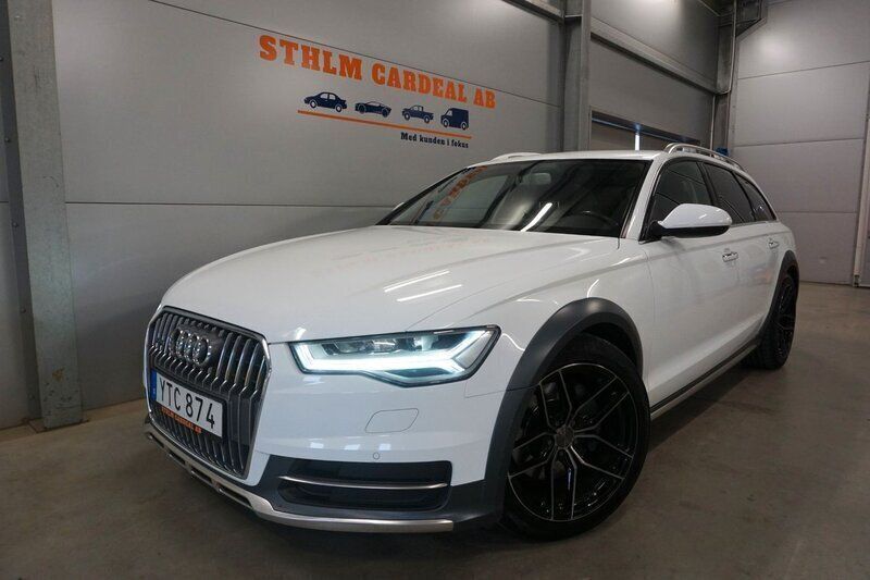 Vit Begagnad 2017 Audi A6 Allroad Kombi | 259 900 kr (Marknadspris) - Bild 1/4