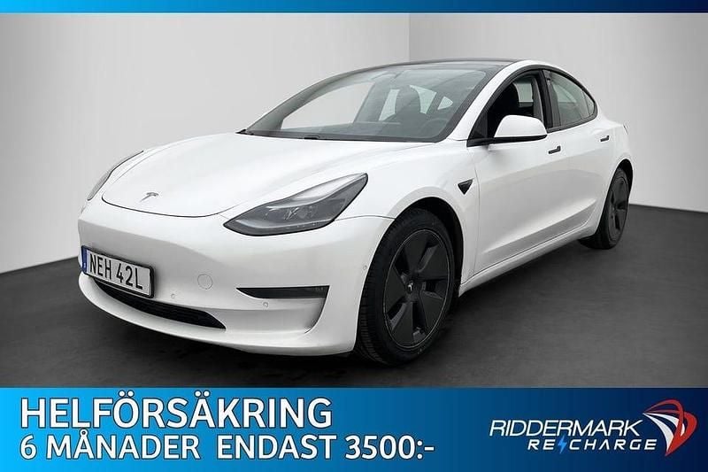 Begagnad Tesla Model 3 Long Range AWD 366 kW (498 HK) 2021 Vit Sedan