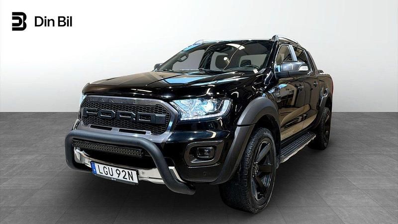 Svart Begagnad 2021 Ford Ranger Wildtrack Pickup | 399 900 kr (Marknadspris) - Bild 1/4