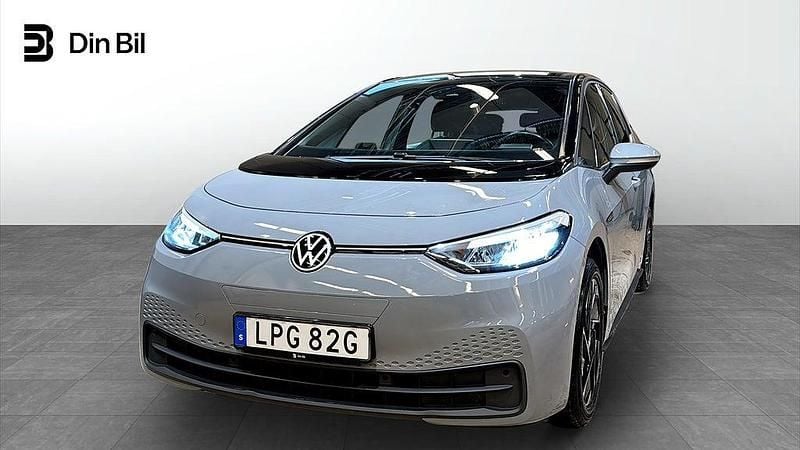 Begagnad VW ID.3 Pro Performance 150 kW (204 HK) 2021 Moonstone grey/black Halvkombi