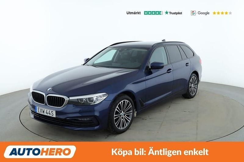 Blå Begagnad 2019 BMW 520 Sport Line Kombi | 280 000 kr (Bra pris) - Bild 1/4