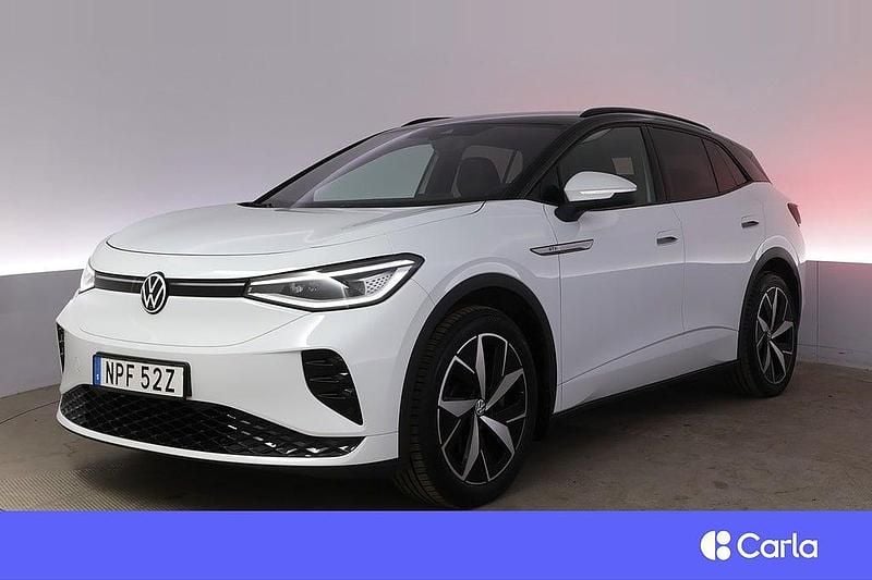 Vit Begagnad 2022 VW ID.4 GTX SUV | 309 900 kr (Bra pris) - Bild 1/4