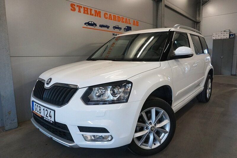 Vit Begagnad 2016 Skoda Yeti SUV | 169 500 kr (Marknadspris) - Bild 1/4