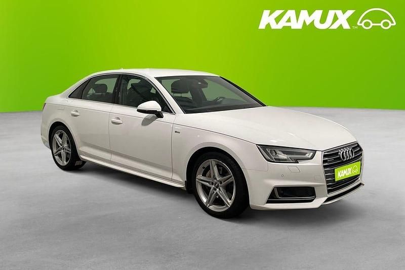 Vit Begagnad 2018 Audi A4 S-Line Sedan | 209 800 kr (Lite dyr) - Bild 1/4