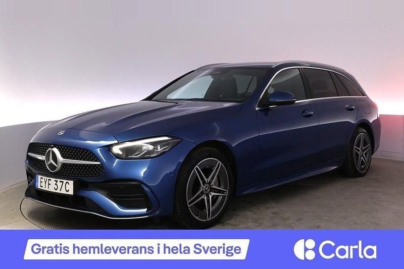 Blå Begagnad 2022 Mercedes C300 AMG Kombi | 366 990 kr - Bild 1/2