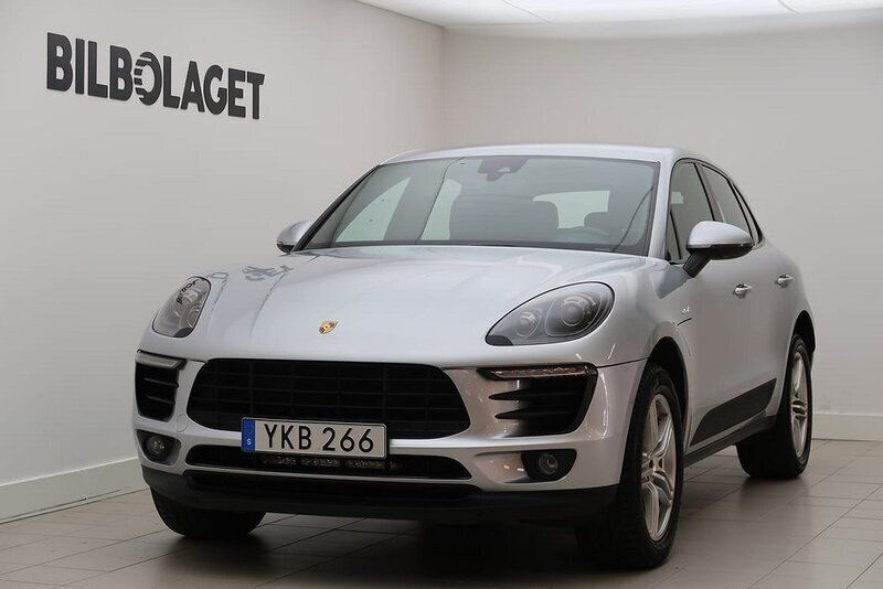 Silver Begagnad 2017 Porsche Macan S SUV | 349 500 kr (Bra pris) - Bild 1/4