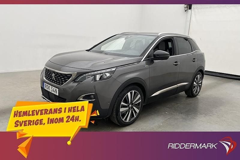 Grå Begagnad 2019 Peugeot 3008 GT SUV | 214 800 kr (Bra pris) - Bild 1/3