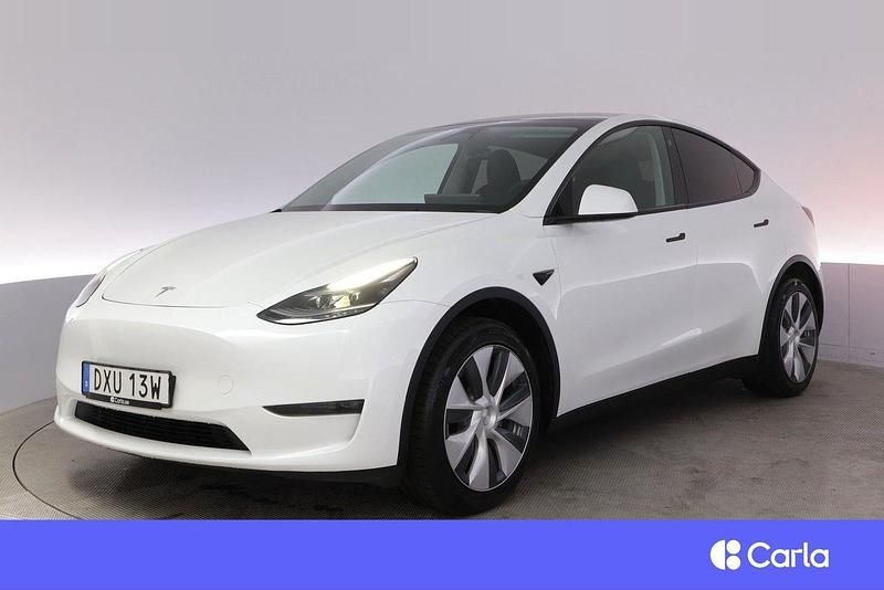 Vit Begagnad 2023 Tesla Model Y Long Range AWD SUV | 435 900 kr - Bild 1/4