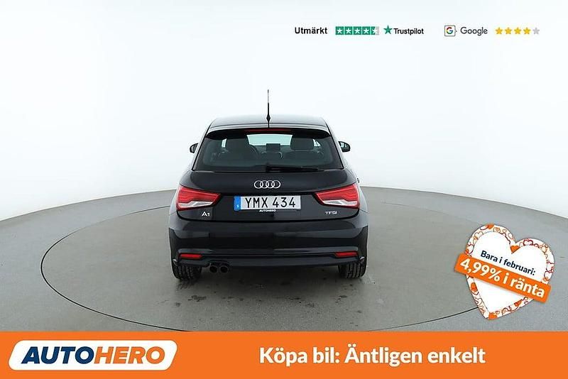 Begagnad Audi A1 Sportback Comfort 126 HK (92 kW) 2018 Svart Halvkombi