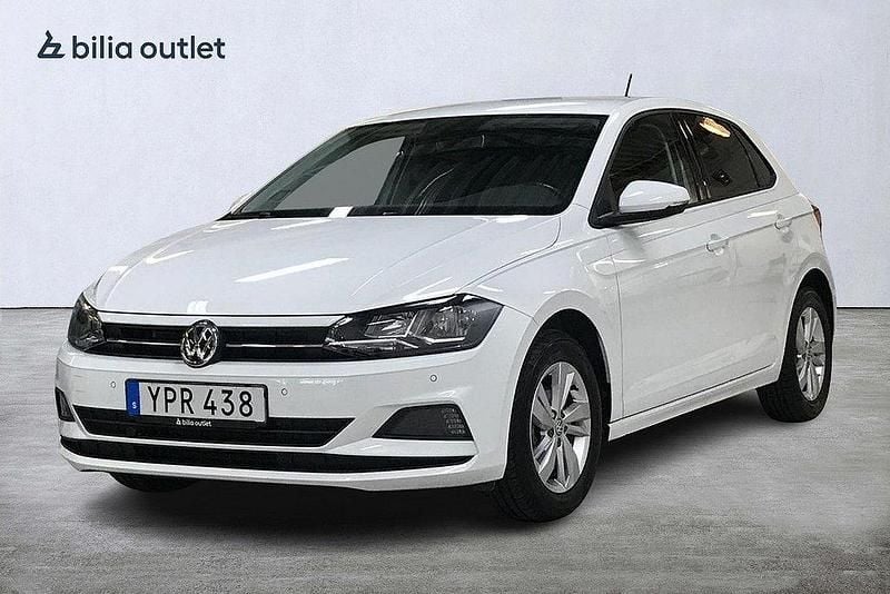 Vit Begagnad 2018 VW Polo Halvkombi | 179 900 kr (Marknadspris) - Bild 1/3