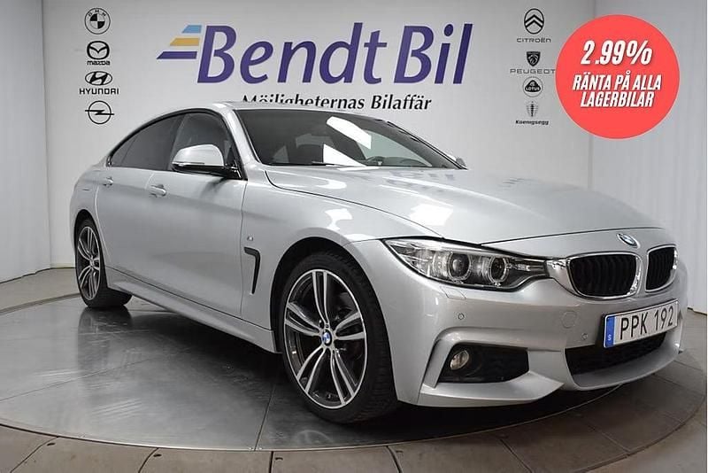 Silver Begagnad 2016 BMW 430 Gran Coupé M Sport Sportkupé | 219 900 kr (Marknadspris) - Bild 1/3