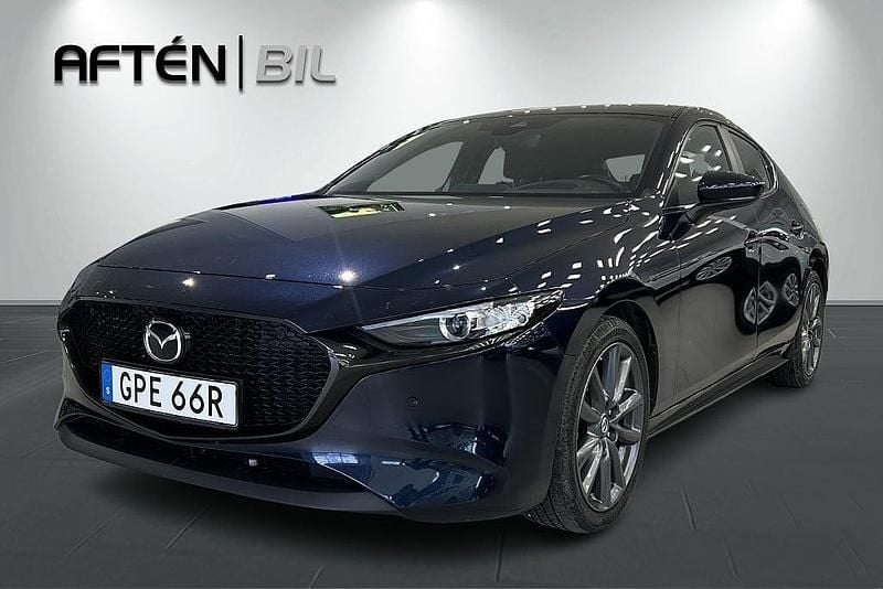 Blå Begagnad 2022 Mazda 3 Sky Halvkombi | 229 800 kr (Bra pris) - Bild 1/3
