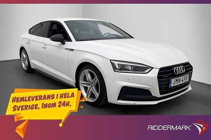 Vit Begagnad 2019 Audi A5 Sportback S-Line Halvkombi | 269 900 kr (Bra pris) - Bild 1/3