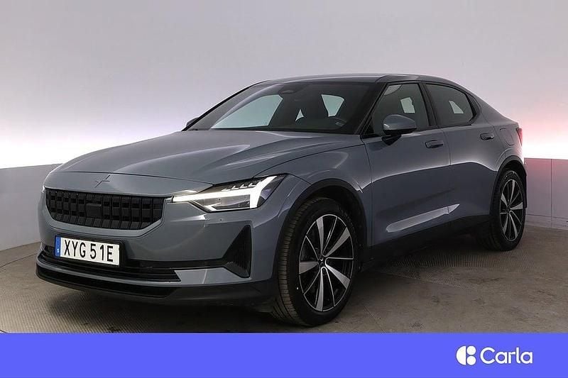 Grå Begagnad 2021 Polestar 2 Long Range Single Motor Halvkombi | 311 900 kr (Marknadspris) - Bild 1/4