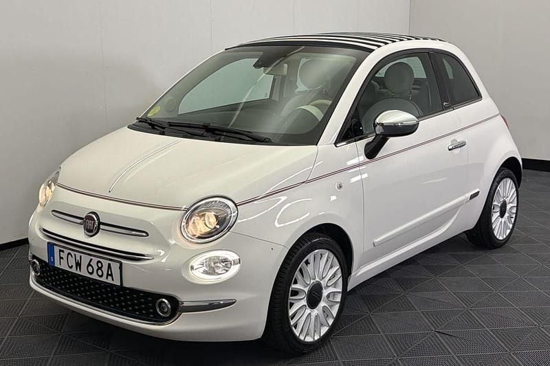 Vit Begagnad 2020 Fiat 500 Dolcevita Cab | 139 900 kr (Marknadspris) - Bild 1/4