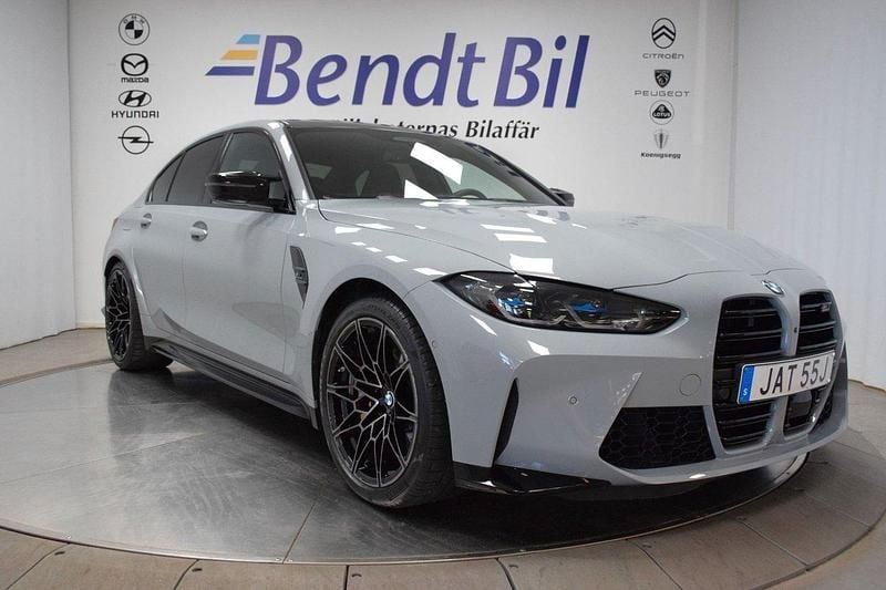 Grå Begagnad 2024 BMW M3 Competition Edition Sedan | 1 019 500 kr (Marknadspris) - Bild 1/3