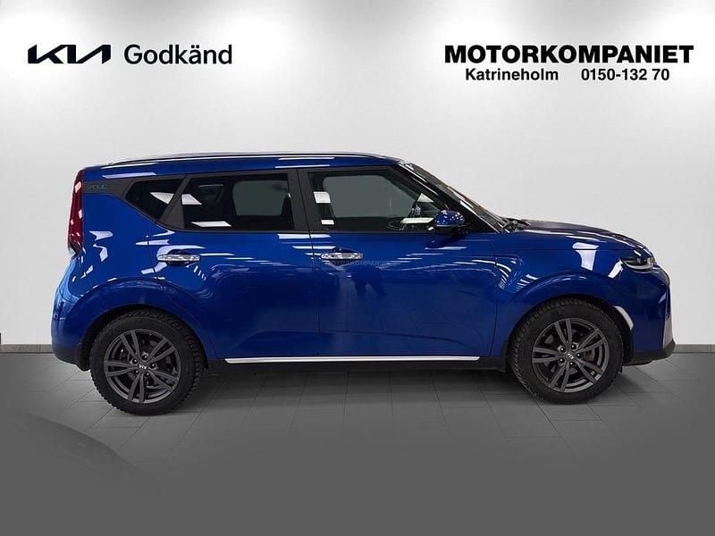 Begagnad Kia Soul EV Advance 150 kW (204 HK) 2021 Neptune blue metallic SUV
