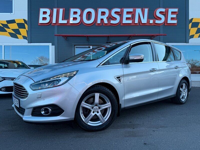 Grå Begagnad 2016 Ford S-MAX Business Edition Minibuss | 149 000 kr (Marknadspris) - Bild 1/4