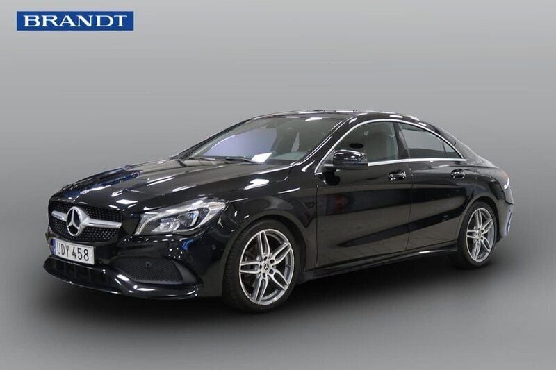 Svart Begagnad 2018 Mercedes CLA180 AMG Sedan | 209 900 kr (Marknadspris) - Bild 1/4